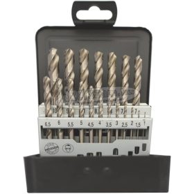 ABRABORO HSS-GS 19 részes fémfúró készlet D1,0-10,0x0,5mm
