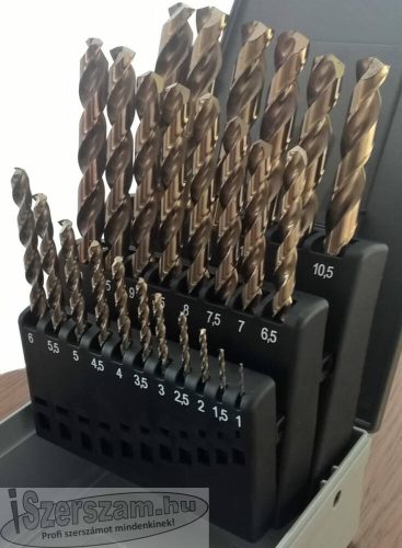 ABRABORO HSS-Co 25 részes fémfúró készlet D1,0-13,0x0,5mm