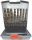 ABRABORO fémfúró készlet MULTISPEED HSS-GS 19 részes D1,0-10,0x0,5mm DIN 338