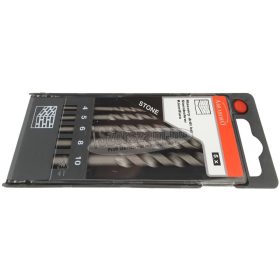   ABRABORO kőzetfúró Hengeres szárú készlet 5 részes d4-10mm