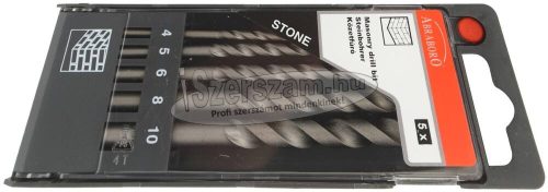 ABRABORO kőzetfúró Hengeres szárú készlet 5 részes d4-10mm