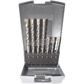   ABRABORO SDS Plus betonfúró készlet D5-12mm 4 élű FORTY 7 részes