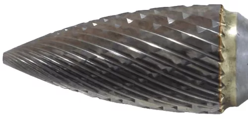 ABRABORO Keményfém turbómaró G-alak hegyes végű ívelt d6,0mm-16,0mm