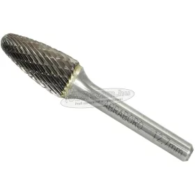 ABRABORO Keményfém turbómaró F-alak gömbvégű ívelt d6,0mm-16,0mm