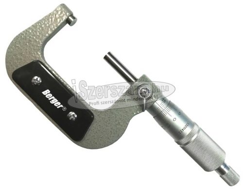 BERGER Mikrométer 0-25mm-75-100mm/0,01mm kengyeles DIN863