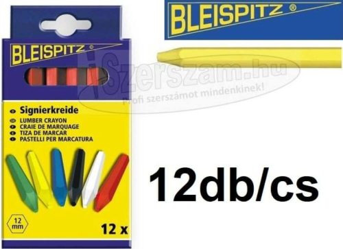 BLEISPITZ Jelölőkréta sárga 12db/csomag No.0150