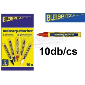 BLEISPITZ Ipari jelölőfilc festékes d4,0mm piros 10db/cs No.0488