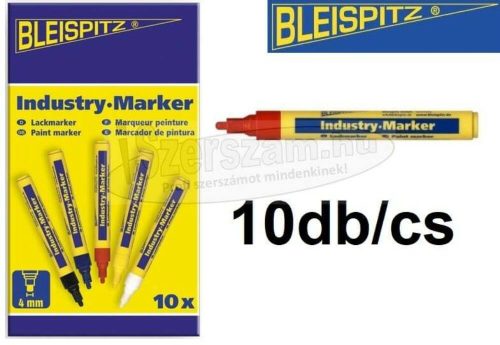 BLEISPITZ Ipari jelölőfilc festékes d4,0mm piros 10db/cs No.0488