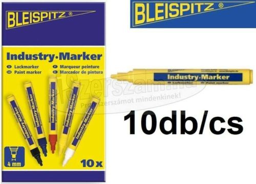 BLEISPITZ Ipari jelölőfilc festékes d4,0mm sárga 10db/cs No.0525