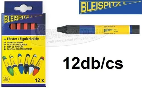 BLEISPITZ Jelölőkréta fekete 12db/csomag No.0235 erdészeti