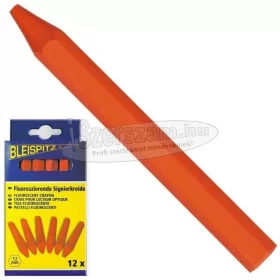 BLEISPITZ Fajelölő kréta fluoreszkáló-narancs 12db/cs 0259