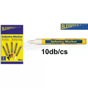 BLEISPITZ Ipari jelölőfilc d4,0mm fehér festékes 10db/cs No.0549