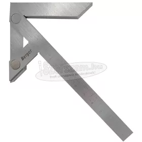 BERGER Derékszög központkeresővel 100x70-250x160mm INOX