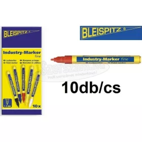 BLEISPITZ Ipari jelölőfilc d1,0-2,0mm piros festékes 10db/cs No.0914