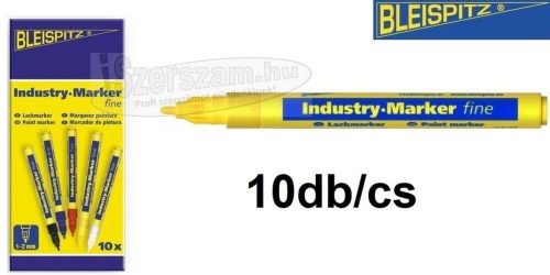 BLEISPITZ Ipari jelölőfilc d1,0-2,0mm sárga festékes 10db/cs No.0952