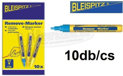 BLEISPITZ Letörölhető jelölőfilc festékes d4,0mm kék 10db/cs No.1041
