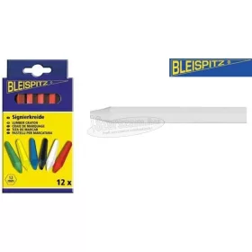 BLEISPITZ Jelölő kréta fehér 12db/csomag No.0167