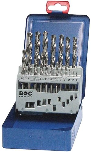 BOHRCRAFT csigafúró készlet HSS-G 1,0-10,0/0,5mm 19 részes