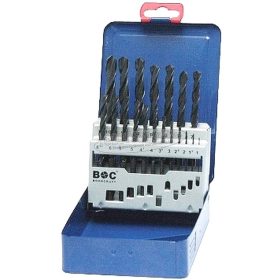 BOHRCRAFT csigafúró készlet HSS-R 1,0-10,0/0,5mm 19 részes