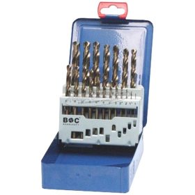 BOHRCRAFT csigafúró készlet HSS-E Co5 1,0-10,0/0,5mm 19 részes