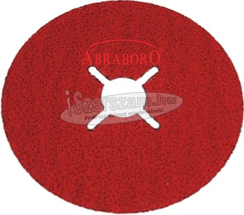 ABRABORO Fibertárcsa 125x22mm CER típus kerámia szemcsével k24-k120 25db/cs