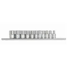 HANS 1/4˝ dugókulcsfej készlet 11 részes 4-14 mm Cr-V 2611M