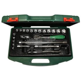 HANS dugókulcs készlet 3/8˝ 6-22mm 23 részes krova készlet TTK-15.1 kofferben