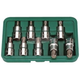 HANS 1/2˝ RIBE bit-dugókulcsfej készlet 9r. M5-M14 46029-9