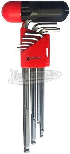 Z-TOOLS gömbvégű imbuszkulcs készlet 9 részes extra hosszú SW1,5-10