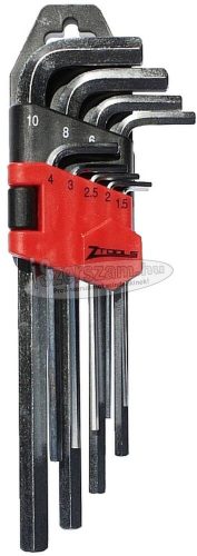 Z-TOOLS imbuszkulcs készlet hosszú 9 részes SW1,5-10