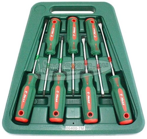 HANS csavarhúzó készlet 7 részes SL+PH+PZ 06400-7M