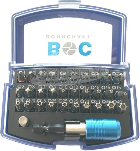 BOHRCRAFT Bit készlet 32 részes PH+PZ+TORX PB32