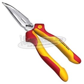 WIHA hajlított csőrű telefonfogó 200mm Professional electric 1000V VDE 40° 26729