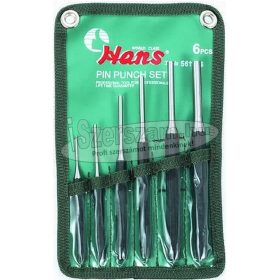   HANS csapszegkiütő készlet 6 részes d2-8mm Cr-Mo DURA 56110-6