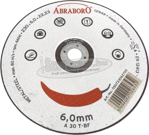 ABRABORO Chili fémtisztító korong ø115mm x 6mm x 22mm