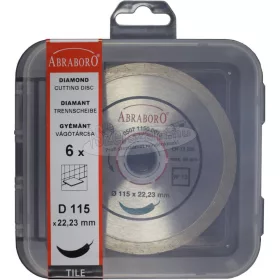 ABRABORO Csempevágó tárcsa 125x1,8x22,23mm 6db/cs No13