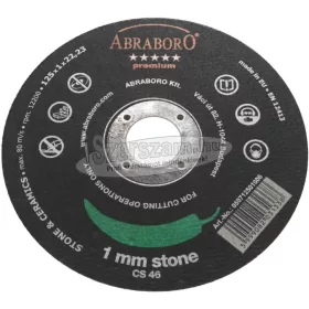 ABRABORO Kővágó korong 125x1,0x22,2mm Chili Black premium