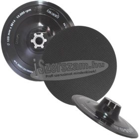   ABRABORO Fibertárcsa gumitányér 125mm x M14 (tépőzáras)