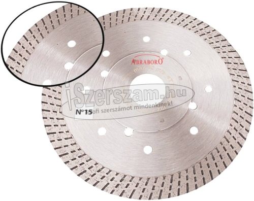 ABRABORO gyémánttárcsa 230x1,8x25,4mm No.15