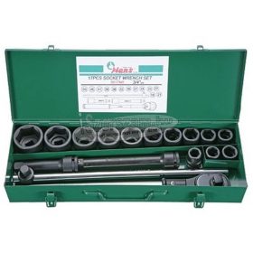 HANS 3/4˝ gépi dugókulcs készlet 17 részes 19-50 mm 6617M8
