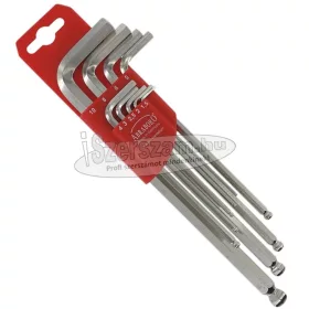 ABRABORO IMBUSZ L-kulcs készlet gömbvégű 1,5-10mm 9r. hosszú