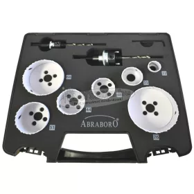   ABRABORO lyukfűrész HSS-Co 10 részes készlet (elektromos)
