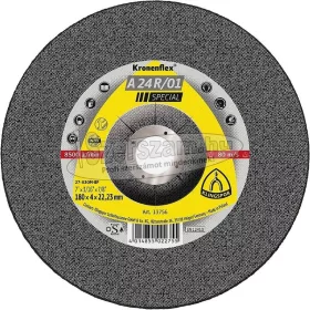   KLINGSPOR Csiszolókorong A 24 R/01 SPECIAL 180x4x22,23 mm domború fém Kronenflex 13756