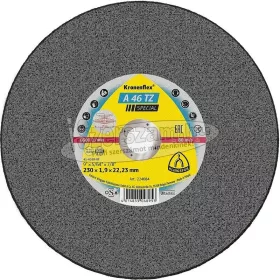   KLINGSPOR Vágókorong A 46 TZ SPECIAL 100-230x1,6-1,9x16-22,23 mm egyenes/domború INOX Kronenflex