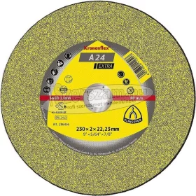   KLINGSPOR Vágókorong A 24 EXTRA 100-230x2,5-3,2x16-22,23 mm egyenes/domború fém Kronenflex