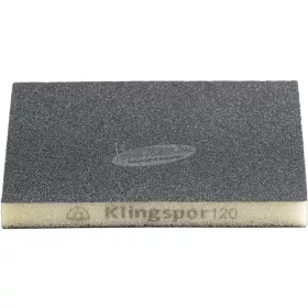   KLINGSPOR Csiszolószivacs SW 502 Szilícium 123x96x12,5 mm k220 lágy (rugalmas, 2 oldalon szemcsés) 244379