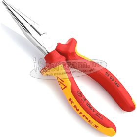 Knipex Szigetelt fél-kerekcsőrű fogó 160mm 2506160 1000V VDE rádiófogó