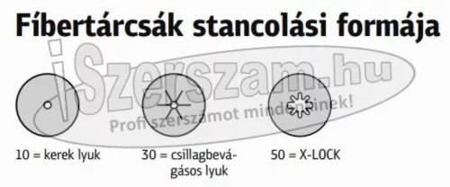 KLINGSPOR Fíbertárcsa FS 764 ACT 115-180x22 mm k24-k120 korund csillag bevágású