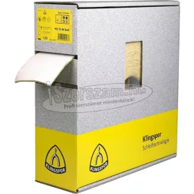   KLINGSPOR Csiszolótekercs PS 73 CWF hatóanyaggal bevont 115x25000 mm k120 140PERF korund (csiszolópapír szivacsréteggel) 321755