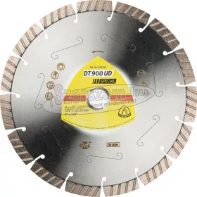   KLINGSPOR Gyémánt vágókorong DT 900 UD SPECIAL 230x2,6x22,23 mm 15 szegmens 42x2,6x12 mm Szabványos turbó 325210